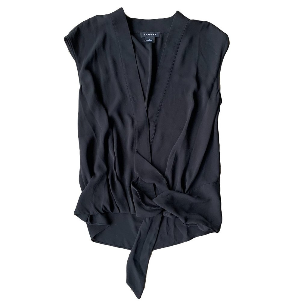 {Trouve} Nordstrom Surplice V Neck Wrap Top